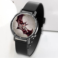 Onyourcases The Dark Knight and Joker Custom Watch Awesome Unisex Black Classic Plastic Quartz Top Brand Watch for Men Women Premium with Gift Box Watches