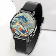 Onyourcases The Great Wave off Kanto Custom Watch Awesome Unisex Black Classic Plastic Quartz Top Brand Watch for Men Women Premium with Gift Box Watches