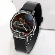 Onyourcases Uncharted 4 Custom Watch Awesome Unisex Black Classic Plastic Quartz Top Brand Watch for Men Women Premium with Gift Box Watches