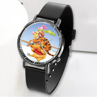 Onyourcases Winnie The Pooh and Friends Custom Watch Awesome Unisex Black Classic Plastic Quartz Top Brand Watch for Men Women Premium with Gift Box Watches