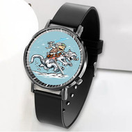 Onyourcases Calvin and Hoth as Hobbes The Empire Strikes Star Wars Custom Watch Awesome Unisex Black Classic Plastic Quartz Top Brand Watch for Men Women Premium with Gift Box Watches