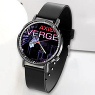 Onyourcases Axiom Verge Custom Watch Awesome Unisex Black Classic Plastic Quartz Watch for Men Women Top Brand Premium with Gift Box Watches