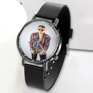 Onyourcases Bad Bunny Custom Watch Awesome Unisex Black Classic Plastic Quartz Watch for Men Women Top Brand Premium with Gift Box Watches