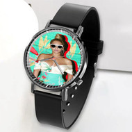Onyourcases Beyonce Custom Watch Awesome Unisex Black Classic Plastic Quartz Watch for Men Women Top Brand Premium with Gift Box Watches