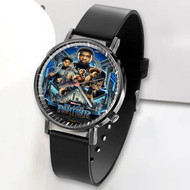 Onyourcases Black Panther Marvel Custom Watch Awesome Unisex Black Classic Plastic Quartz Watch for Men Women Top Brand Premium with Gift Box Watches