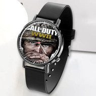 Onyourcases Call of Duty WWII Custom Watch Awesome Unisex Black Classic Plastic Quartz Watch for Men Women Top Brand Premium with Gift Box Watches
