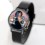 Onyourcases Cardi B Custom Watch Awesome Unisex Black Classic Plastic Quartz Watch for Men Women Top Brand Premium with Gift Box Watches