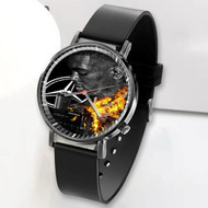 Onyourcases City On Fire Lil Freaky Custom Watch Awesome Unisex Black Classic Plastic Quartz Watch for Men Women Top Brand Premium with Gift Box Watches
