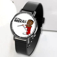 Onyourcases Dis Finna Be A Breeze Snoop Dogg Custom Watch Awesome Unisex Black Classic Plastic Quartz Watch for Men Women Top Brand Premium with Gift Box Watches
