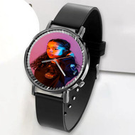 Onyourcases Ella Mai Custom Watch Awesome Unisex Black Classic Plastic Quartz Watch for Men Women Top Brand Premium with Gift Box Watches