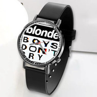 Onyourcases Frank Ocean Blonde Boys Don t Cry Custom Watch Awesome Unisex Black Classic Plastic Quartz Watch for Men Women Top Brand Premium with Gift Box Watches