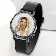 Onyourcases Julia Michaels Custom Watch Awesome Unisex Black Classic Plastic Quartz Watch for Men Women Top Brand Premium with Gift Box Watches