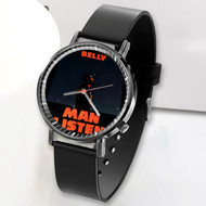 Onyourcases Man Listen Belly Custom Watch Awesome Unisex Black Classic Plastic Quartz Watch for Men Women Top Brand Premium with Gift Box Watches