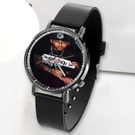 Onyourcases Movin Slow Kirko Bangz Custom Watch Awesome Unisex Black Classic Plastic Quartz Watch for Men Women Top Brand Premium with Gift Box Watches