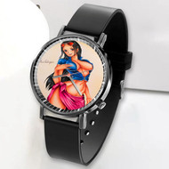 Onyourcases Nico Robin Sexy One Piece Custom Watch Awesome Unisex Black Classic Plastic Quartz Watch for Men Women Top Brand Premium with Gift Box Watches