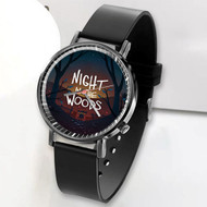 Onyourcases Night in The Woods Custom Watch Awesome Unisex Black Classic Plastic Quartz Watch for Men Women Top Brand Premium with Gift Box Watches