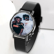 Onyourcases Playboi Carti Lil Uzi Vert Custom Watch Awesome Unisex Black Classic Plastic Quartz Watch for Men Women Top Brand Premium with Gift Box Watches