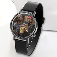 Onyourcases Rich Homie Quan and Young Thug Custom Watch Awesome Unisex Black Classic Plastic Quartz Watch for Men Women Top Brand Premium with Gift Box Watches