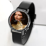 Onyourcases Sabrina Claudio Custom Watch Awesome Unisex Black Classic Plastic Quartz Watch for Men Women Top Brand Premium with Gift Box Watches