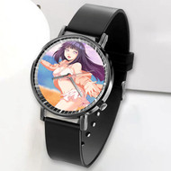 Onyourcases Sexy Hinata Hyuga Custom Watch Awesome Unisex Black Classic Plastic Quartz Watch for Men Women Top Brand Premium with Gift Box Watches