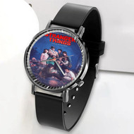 Onyourcases Stranger Things Netflix Custom Watch Awesome Unisex Black Classic Plastic Quartz Watch for Men Women Top Brand Premium with Gift Box Watches