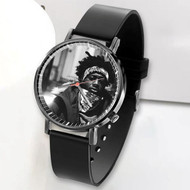 Onyourcases Wasiu Angry Black Man Custom Watch Awesome Unisex Black Classic Plastic Quartz Watch for Men Women Top Brand Premium with Gift Box Watches