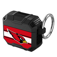 Onyourcases Arizona Cardinals NFL Custom Personalized AirPods Case Shockproof Cover Awesome The Best Smart Protective Cover With Ring AirPods Gen 1 2 3 Pro Black Colors Bluetooth