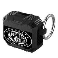 Onyourcases Brooklyn Nets NBA Custom Personalized AirPods Case Shockproof Cover Awesome The Best Smart Protective Cover With Ring AirPods Gen 1 2 3 Pro Black Colors Bluetooth