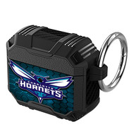 Onyourcases Charlotte Hornets NBA Custom Personalized AirPods Case Shockproof Cover Awesome The Best Smart Protective Cover With Ring AirPods Gen 1 2 3 Pro Black Colors Bluetooth