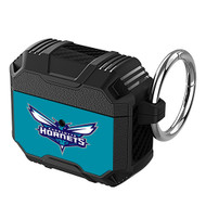 Onyourcases Charlotte Hornets NBA Art Custom Personalized AirPods Case Shockproof Cover Awesome The Best Smart Protective Cover With Ring AirPods Gen 1 2 3 Pro Black Colors Bluetooth