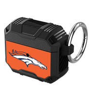 Onyourcases Denver Broncos NFL Art Custom Personalized AirPods Case Shockproof Cover Awesome The Best Smart Protective Cover With Ring AirPods Gen 1 2 3 Pro Black Colors Bluetooth