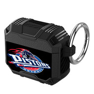 Onyourcases Detroit Pistons NBA Custom Personalized AirPods Case Shockproof Cover Awesome The Best Smart Protective Cover With Ring AirPods Gen 1 2 3 Pro Black Colors Bluetooth