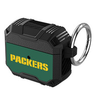 Onyourcases green bay packers Custom Personalized AirPods Case Shockproof Cover Awesome The Best Smart Protective Cover With Ring AirPods Gen 1 2 3 Pro Black Colors Bluetooth