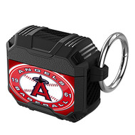 Onyourcases Los Angeles Angels MLB Custom Personalized AirPods Case Shockproof Cover Awesome The Best Smart Protective Cover With Ring AirPods Gen 1 2 3 Pro Black Colors Bluetooth