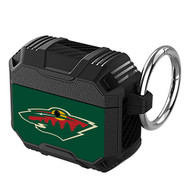 Onyourcases Minnesota Wild NHL Art Custom Personalized AirPods Case Shockproof Cover Awesome The Best Smart Protective Cover With Ring AirPods Gen 1 2 3 Pro Black Colors Bluetooth