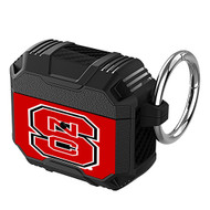 Onyourcases NC State Wolfpack Custom Personalized AirPods Case Shockproof Cover Awesome The Best Smart Protective Cover With Ring AirPods Gen 1 2 3 Pro Black Colors Bluetooth