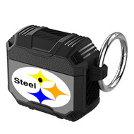 Onyourcases Pittsburgh Steelers NFL Art Custom Personalized AirPods Case Shockproof Cover Awesome The Best Smart Protective Cover With Ring AirPods Gen 1 2 3 Pro Black Colors Bluetooth