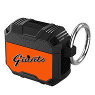 Onyourcases San Francisco Giants MLB Custom Personalized AirPods Case Shockproof Cover Awesome The Best Smart Protective Cover With Ring AirPods Gen 1 2 3 Pro Black Colors Bluetooth