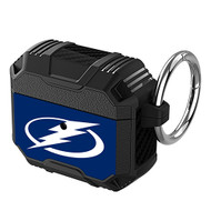 Onyourcases Tampa Bay Lightning NHL Custom Personalized AirPods Case Shockproof Cover Awesome The Best Smart Protective Cover With Ring AirPods Gen 1 2 3 Pro Black Colors Bluetooth
