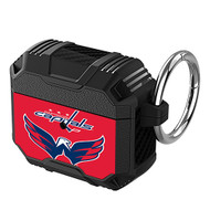 Onyourcases Washington Capitals NHL Art Custom Personalized AirPods Case Shockproof Cover Awesome The Best Smart Protective Cover With Ring AirPods Gen 1 2 3 Pro Black Colors Bluetooth