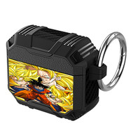 Onyourcases Goku Super Saiyan Transformation Dragon Ball Custom Personalized AirPods Case Shockproof Cover Awesome Best Smart Protective Cover With Ring AirPods Gen 1 2 3 Pro Black Colors Bluetooth