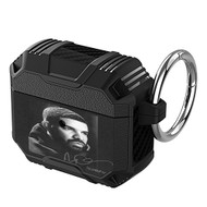 Onyourcases Drake Blue Tint Custom Personalized AirPods Case Shockproof Cover Awesome Smart Protective Best Cover With Ring AirPods Bluetooth Gen 1 2 3 Pro Black Colors