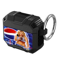 Onyourcases Britney Spears Pepsi Custom Personalized AirPods Case Shockproof Cover Awesome Top Brand Smart Protective Best Cover With Ring AirPods Bluetooth Gen 1 2 3 Pro Black Colors