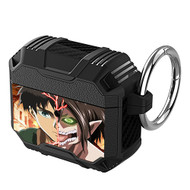 Onyourcases Eren Yeager Attack on Titan Custom Personalized AirPods Case Shockproof Cover Awesome Smart Protective Best Top Brands Cover With Ring AirPods Bluetooth Gen 1 2 3 Pro Black Colors