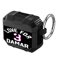 Onyourcases Love For 3 Damar Hamlin Custom Personalized AirPods Case Shockproof Cover Awesome Smart Protective Best Top Brands Cover With Ring AirPods Bluetooth Gen 1 2 3 Pro Black Colors
