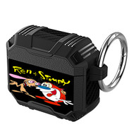 Onyourcases The Ren and Stimpy Show Custom Personalized AirPods Case Shockproof Cover Awesome Smart Protective Best Top Brands Cover With Ring AirPods Bluetooth Gen 1 2 3 Pro Black Colors