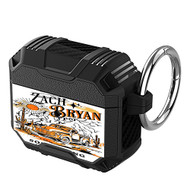 Onyourcases Zach Bryan Something in The Orange Custom Personalized AirPods Case Shockproof Cover Awesome Smart Protective Best Top Brands Cover With Ring AirPods Bluetooth Gen 1 2 3 Pro Black Colors