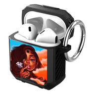 Onyourcases African American Girl Custom Personalized AirPods Case Shockproof Cover Awesome Smart Protective Best Cover With Top Brand Ring AirPods Bluetooth Gen 1 2 3 Pro Black Colors
