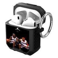 Onyourcases Allen Iverson Michael Jordan Custom Personalized AirPods Case Shockproof Cover Awesome Smart Protective Best Cover With Top Brand Ring AirPods Bluetooth Gen 1 2 3 Pro Black Colors