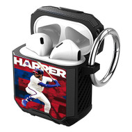 Onyourcases Bryce Harper MLB Philadelphia Phillies Custom Personalized AirPods Case Shockproof Cover Awesome Smart Protective Best Cover With Top Brand Ring AirPods Bluetooth Gen 1 2 3 Pro Black Colors